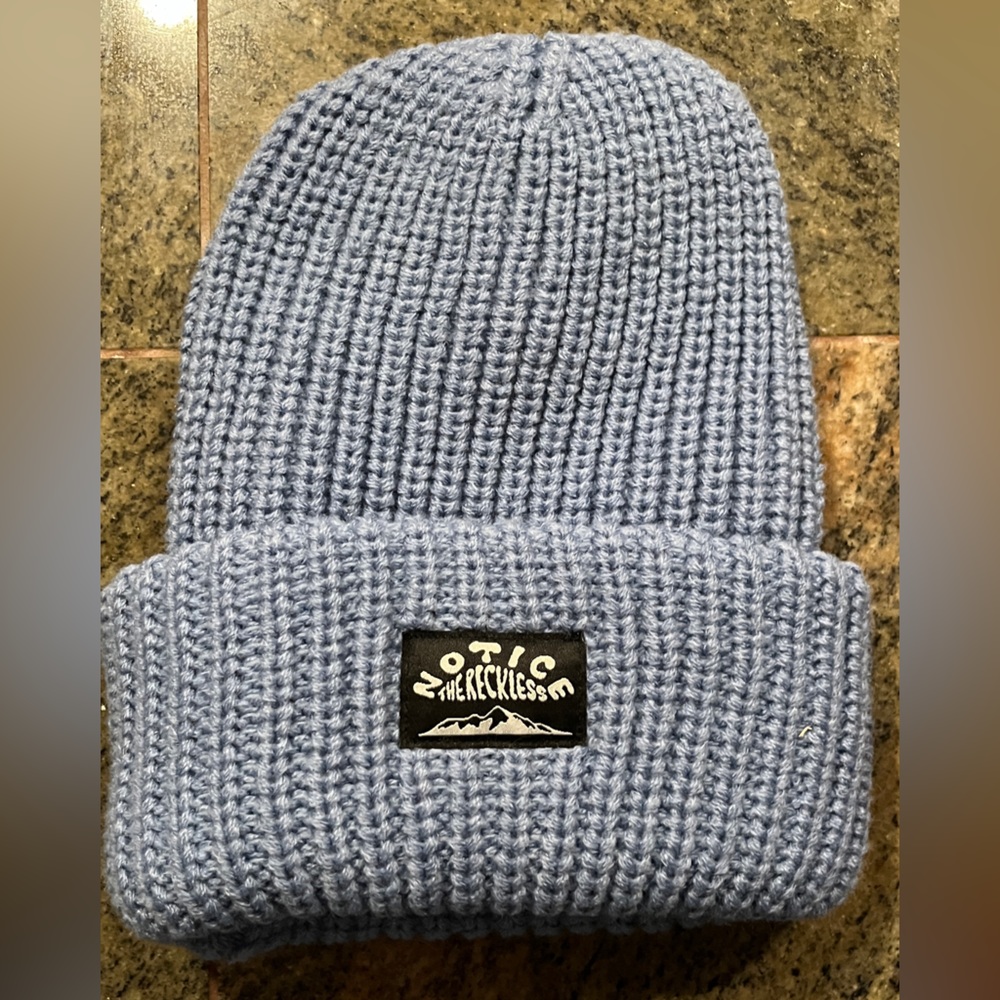 Notice the Reckless Beanie - Blue, NWOT